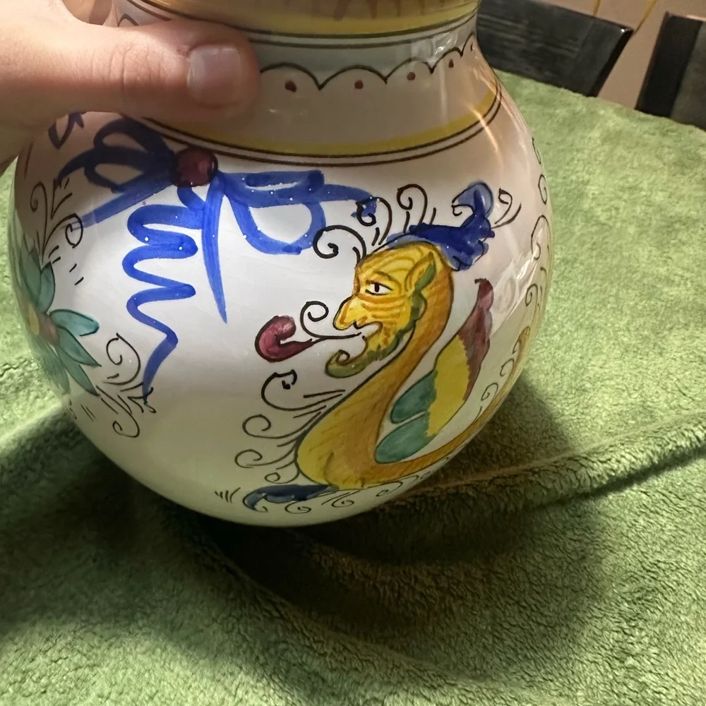 Raffaellesco Ceramic Vase for Williams & Sonoma